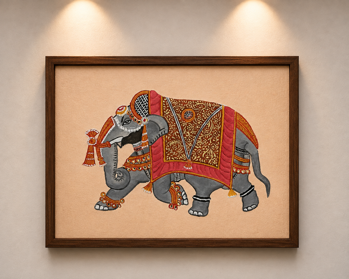 Royal Elephant – Traditional Indian Art
