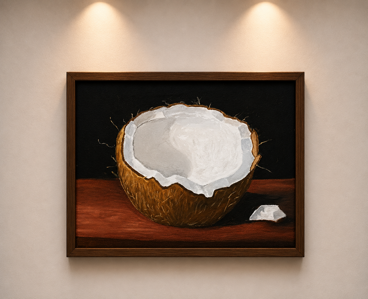 Coconut Still Life – Tropical Simplicity