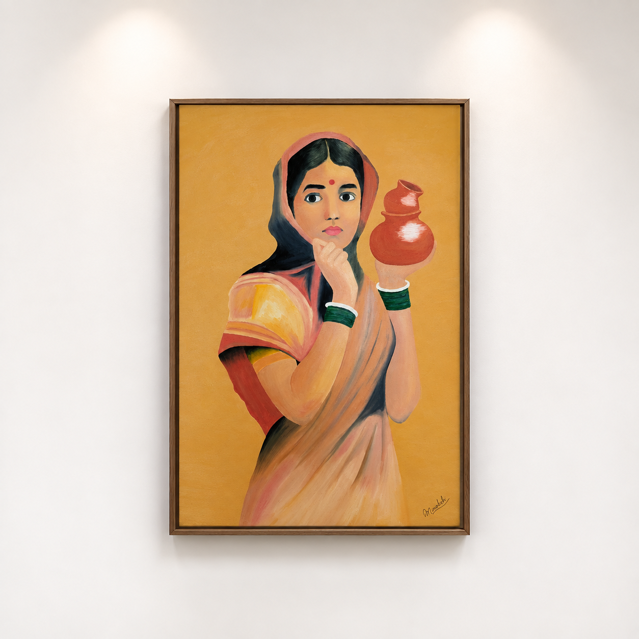 Replica of Raja Ravi Verma 'Milkmaid'