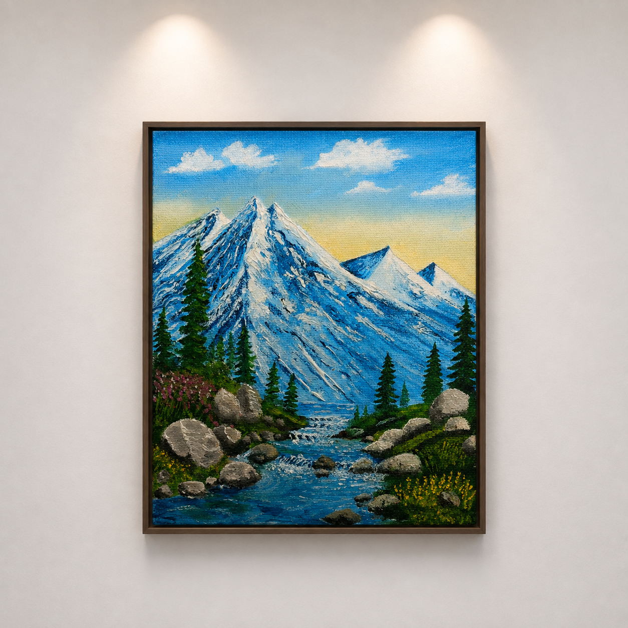Mountain Stream – Original Landscape Painting